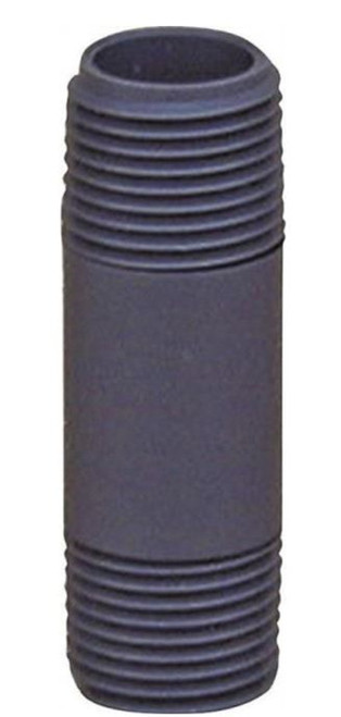 Orgill - Genova 300 Pipe Nipple - 1/2 In, MIP, 2 In L, SCH 80, PVC, Gray
