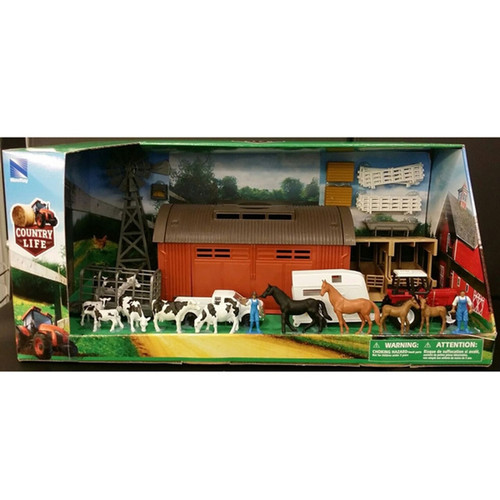 New Ray Toys - Deluxe Machine Shed Set