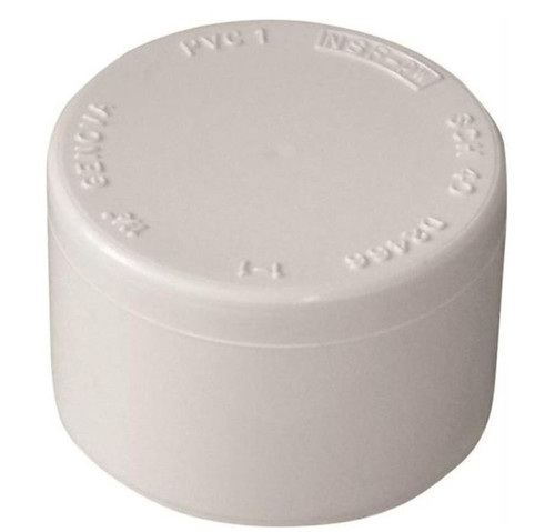 Orgill - Genova 300 Dome Shaped Top Pipe Cap - 1-1/2 In, Slip, SCH 40, PVC