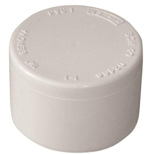 Orgill - Genova 300 Dome Shaped Top Pipe Cap - 1-1/4 In, Slip, SCH 40, PVC