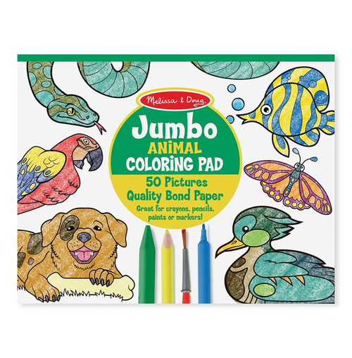 Melissa & Doug - Jumbo Coloring Pad - Animals