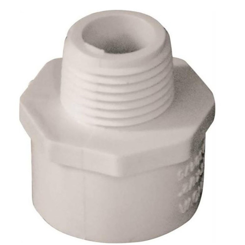 Orgill - Genova 300 Solvent Weld Pipe Reducing Adapter - 3/4 X 1/2 In, Slip X MIP, SCH 40, PVC