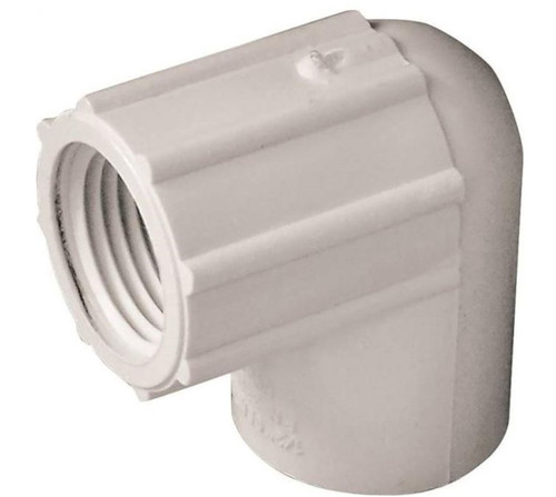 Orgill - Genova 33905 Pipe Elbow, 90 Deg - 1/2 In, Slip X FIP, SCH 40, PVC