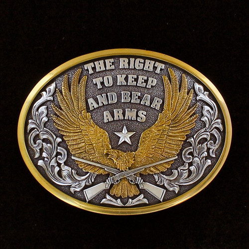 M&F - Nocona "The Right To Keep And Bear Arms" Buckle