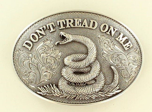 M&F Don't Tread On Me Oval Buckle