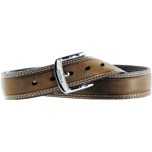 M&F Western - Ariat Mens Rowdy Leather Diesel Brown Oiled Western Belt