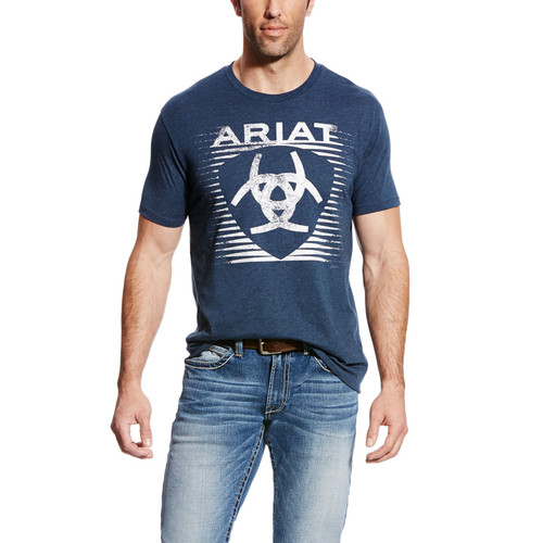 Ariat Mens Navy Shade Short Sleeve T-Shirt