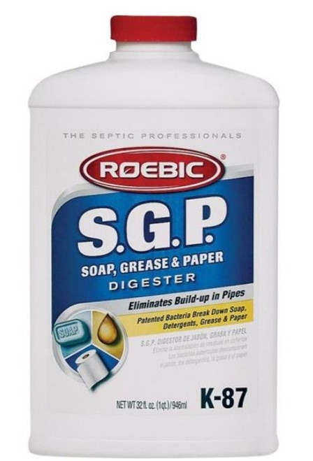 Roebic Soap, Grease & Paper Digester Septic Tank Cleaner- 32 oz.
