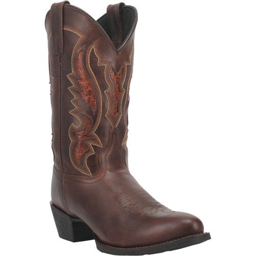 Laredo Mens Brown Silas Cowboy Round Toe Boots