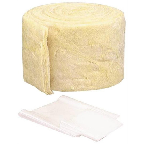 M-D Building Self-Adhesive Fiberglass Pipe Insulation Wrap 6inX2