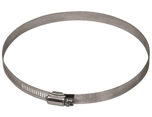 Lambro 2841 Worm Gear Clamp - For Use With Ducts, 4 In D, Aluminum, Galvanized