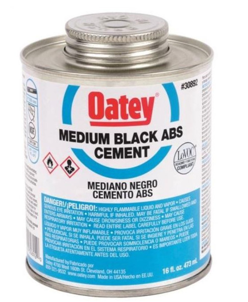 Oatey Medium Black ABS Cement - 4 oz.