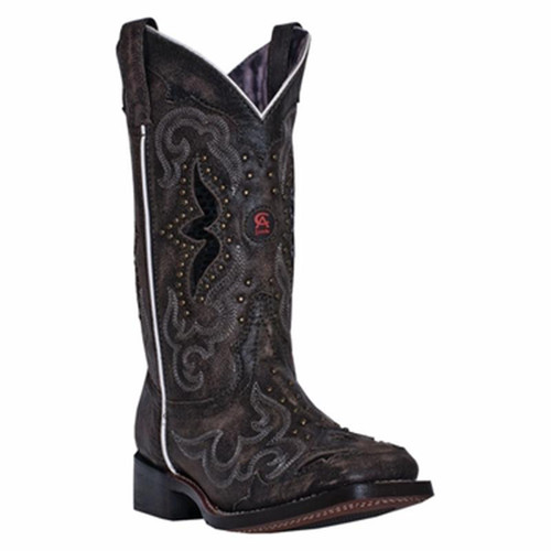 Laredo Womens Spellbound 5660 Black Square Toe Boots