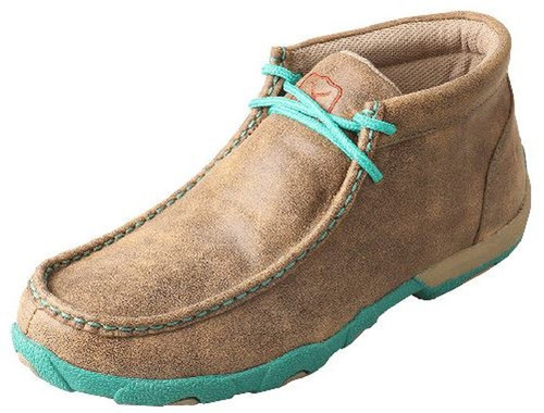 Twisted X Womens Turquoise Chukka Driving Moc