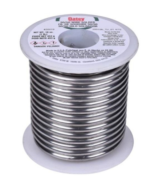 Oatey #20019 Silver Gray Wire Solder - 1 lb.