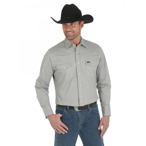 Wrangler-  Advanced Comfort Workshirt- Cement