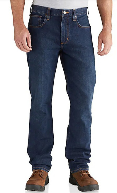 Carhartt Mens Rugged Flex Relaxed Fit 5 Pocket Straight Superior Denim Jeans