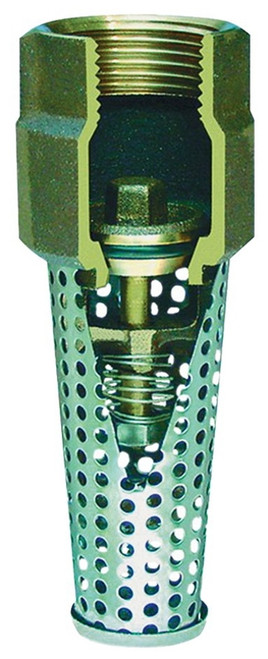 Simmons 400SB Foot Valve, 1-1/4 in, FPT, 400 psi, Silicon Bronze Cast