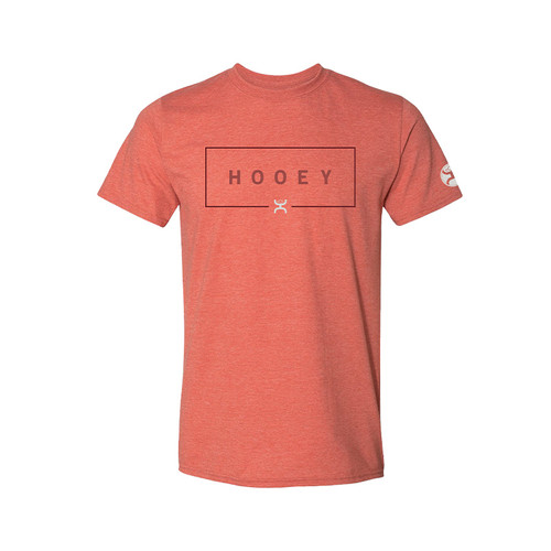 Hooey Mens Coral Shield with Logo Short Sleeve T-Shrit