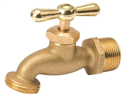 Orgill - B & K Hose Bibb, 1/2 In MPT Inlet, 3/4 In Male Hose Thread Outlet, 125 Psi, Brass
