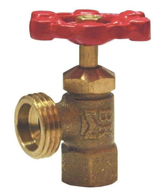 Orgill - B & K Standard Boiler Drain, 1/2 In, FIP, 125 Psi, Brass Body