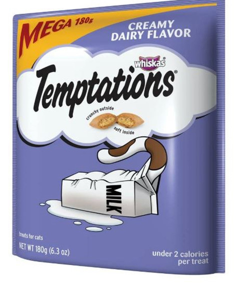 Whiskas Temptations Creamy Dairy Cat Treats 6.3 OZ.