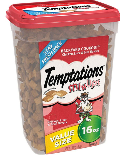 Whiskas Temptations  Mixups Backyard Cookout Cat Treats 16 OZ.