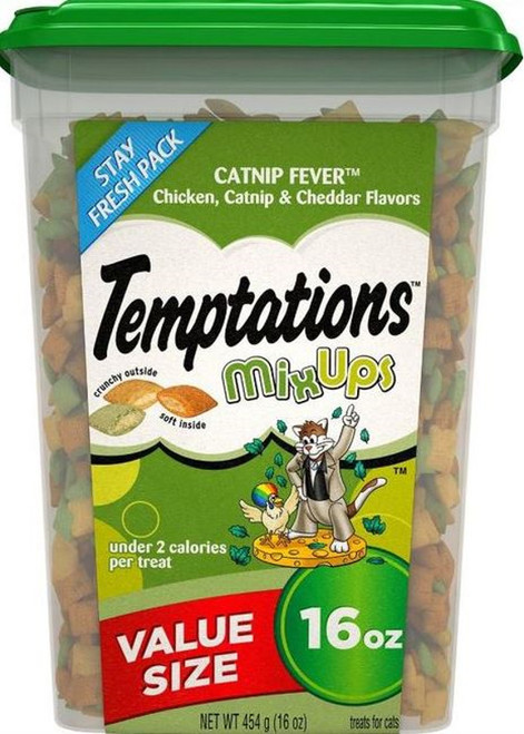 Whiskas Temptations Mixups Catnip Fever Cat Treats 16 OZ.