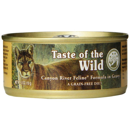 Taste of the Wild Canyon River Feline Formula with Trout and Salmon in Gravy- Brown