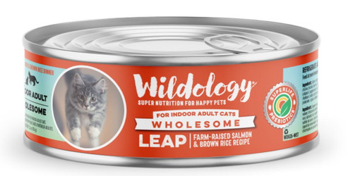 Wildology LEAP Farm-Raised Salmon & Brown Rice Adult Indoor Cat