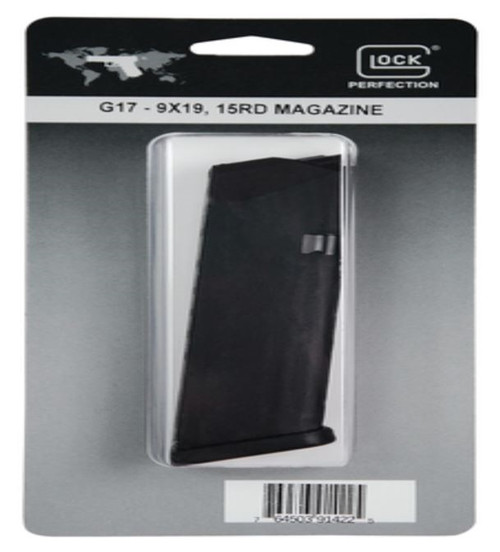 GLOCK Magazine for Glock 17 9mm Luger 15 Round With Block