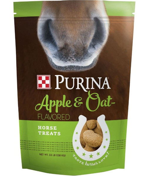 Purina Apple & Oat Flavored Horse Treats - 3.5 lb.