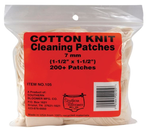 Southern Bloomer Mfg. Cleaning Patches 7mm Caliber - 200 Pack