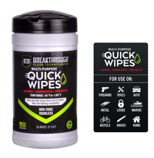 BreakThrough Multi-Purpose Quick Wipes - 50 Count