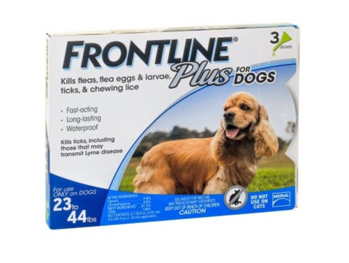 Frontline PLUS Flea & Tick Control for Dogs - 3 Pack