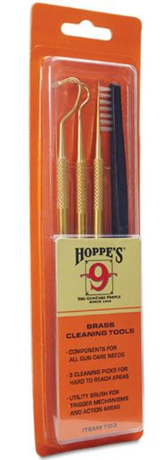 Hoppe's Number 9 Brass Cleaning Picks & Brush Set 