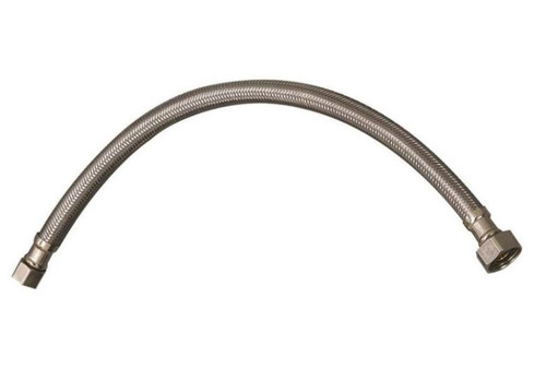 Plumb Pak Faucet Supply Tube, 3/8 X 1/2 In, Compression X FIP, 16 In L, Stainless Steel