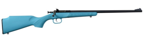 Crickett Model 302 Youth With Lock .22 Long Rifle 16.125 Inch Barrel - Blue Finish - Blue Synthetic Stock - Single Shot