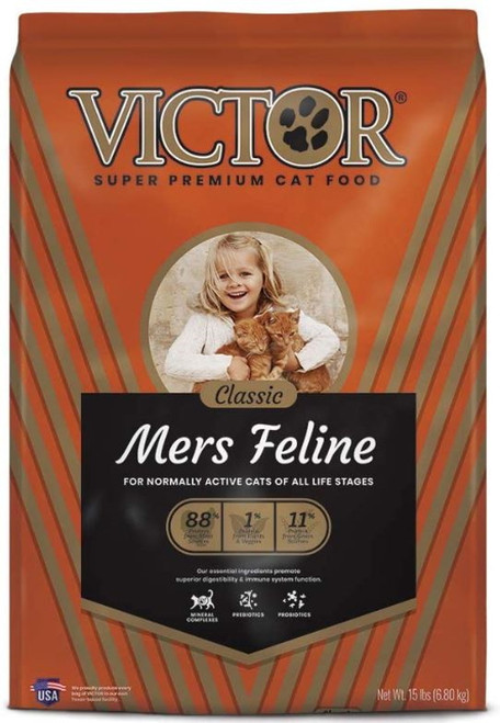 Victor Classic Mers Feline Dry Cat Food - 15 lbs