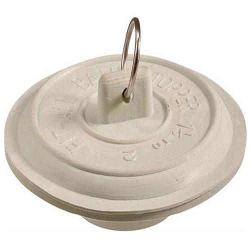 Plumb Pak Tub Stopper White Rubber 1-1/2" - 2