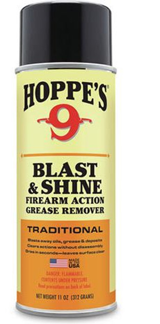Hoppe's Number 9 Blast & Shine Firearm Action Grease Remover 11 OZ.