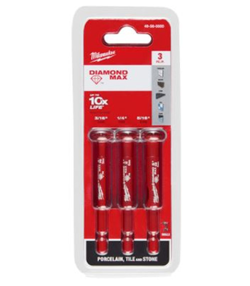 Milwaukee DIAMOND MAX Diamond Grit Hole Saw- 3 Piece