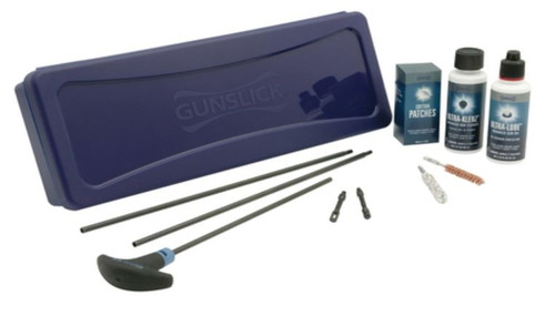 Gunslick Ultra Pistol Cleaning Kit with Blackened Steel Rod in a Reusable Storage Box .38-.357 Caliber/9MM