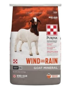 Purina Wind and Rain Goat Mineral 25LBS