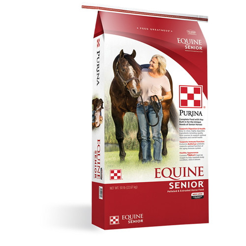 Purina Equine Senior Horse Feed, 50lb
