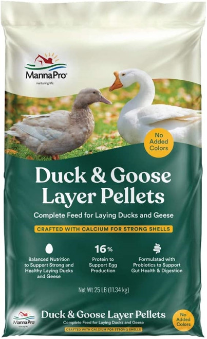 Manna Pro Duck & Goose Layer Pellets - 25lbs
