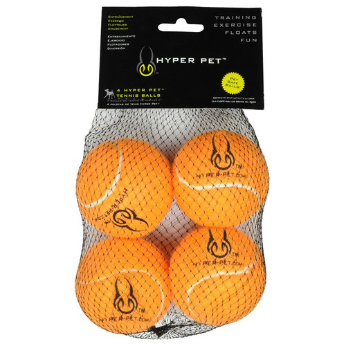 Hyper Pet - Tennis Balls 4 pack Orange 