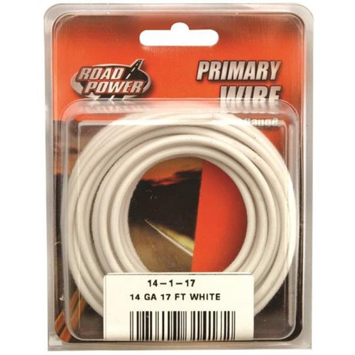 Coleman Primary White Electrical Wire 17 Feet