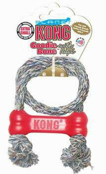 KONG Goodie Bone w/Rope- XS/Puppy