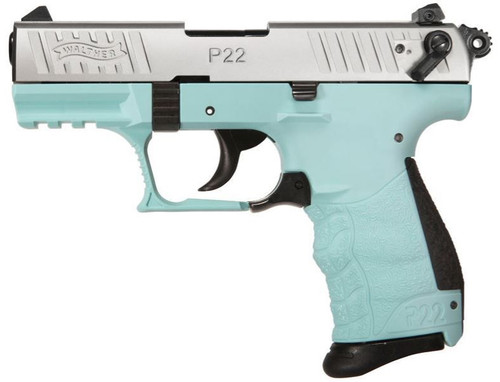 Walther P22 QD .22LR - Angle Blue